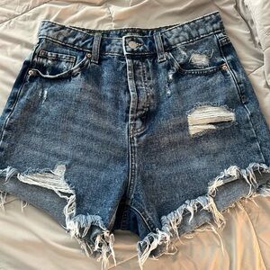 Wild Fable Blue Distressed Jean Shorts